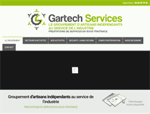 Tablet Screenshot of gartech-services.com